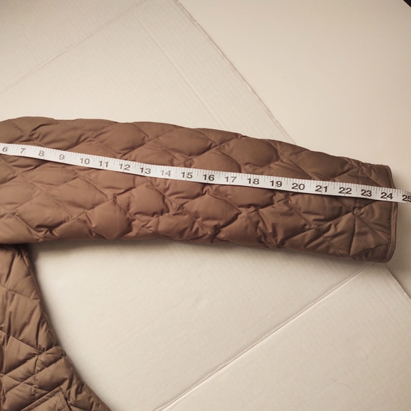 EDDIE BAUER Tan Goose Down Quilted Jacket Size Large - Picture 9 of 14